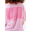 Pink - Pack Shot - Hype Unisex Adult Back Print Continu8 Oversized T-Shirt