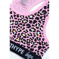 Pink-Brown - Close up - Hype Girls Disco Leopard Underwear Set