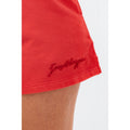 Red - Side - Hype Womens-Ladies Baggy High Waist Jersey Shorts