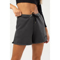 Grey - Back - Hype Womens-Ladies Baggy High Waist Jersey Shorts