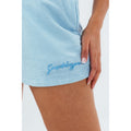Blue - Lifestyle - Hype Womens-Ladies Baggy High Waist Jersey Shorts