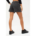 Grey - Side - Hype Womens-Ladies Baggy High Waist Jersey Shorts