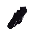 Black - Front - Hype Womens-Ladies Trainer Socks (Pack of 3)