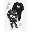 Black-White - Back - Hype Baby Sleepsuit Set (Pack of 2)