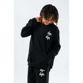 Black - Side - Hype Childrens-Kids Double Logo Tracksuit Set