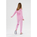 Pink-White - Back - Hype Girls Long-Sleeved Pyjama Set