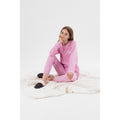 Pink-White - Side - Hype Girls Long-Sleeved Pyjama Set