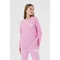 Pink-White - Close up - Hype Girls Long-Sleeved Pyjama Set