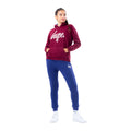 Burgundy-Navy-White - Front - Hype Childrens-Kids Tracksuit