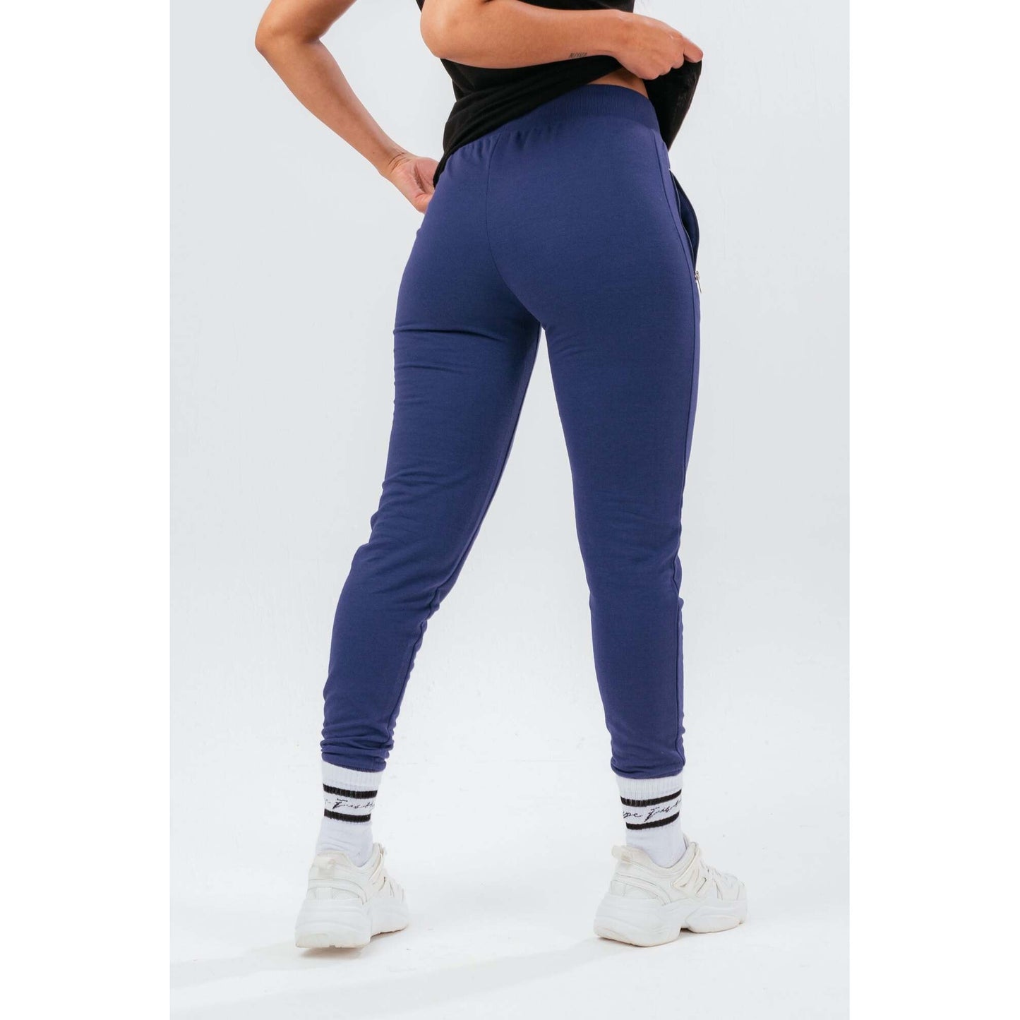 Navy - Back - Hype Womens-Ladies Skinny Jogging Bottoms