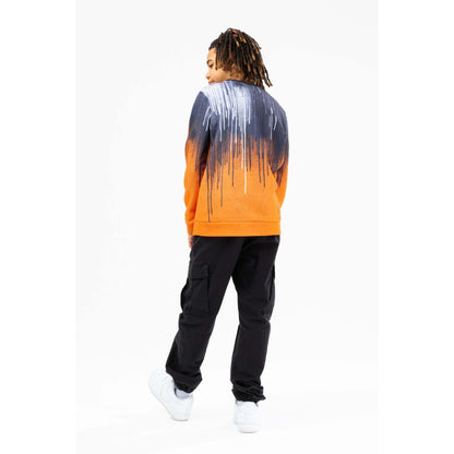 Orange-White-Graphite - Side - Hype Boys Drips Sweatshirt