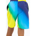Blue-Citrus Yellow - Side - Hype Boys Crest Swim Shorts