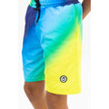 Blue-Citrus Yellow - Lifestyle - Hype Boys Crest Swim Shorts