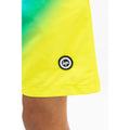Blue-Citrus Yellow - Close up - Hype Boys Crest Swim Shorts