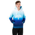Blue-White - Front - Hype Boys Fade Hoodie