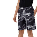 Grey-Black - Front - Hype Boys Camouflage Swim Shorts