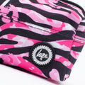 Pink-Black-White - Side - Hype Zebra Print Pencil Case