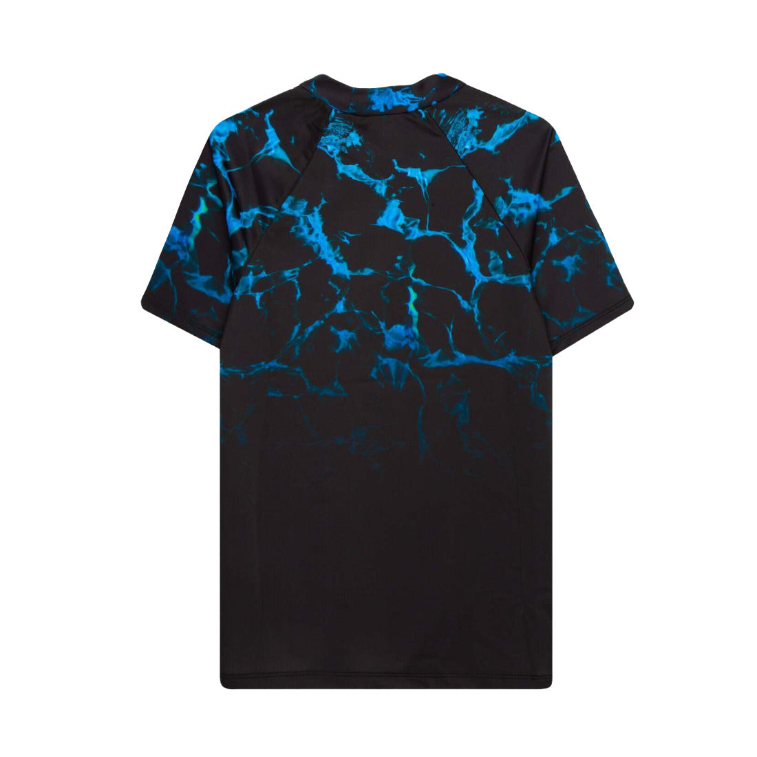 Black-Blue - Back - Hype Boys Marble Effect Rash Guard
