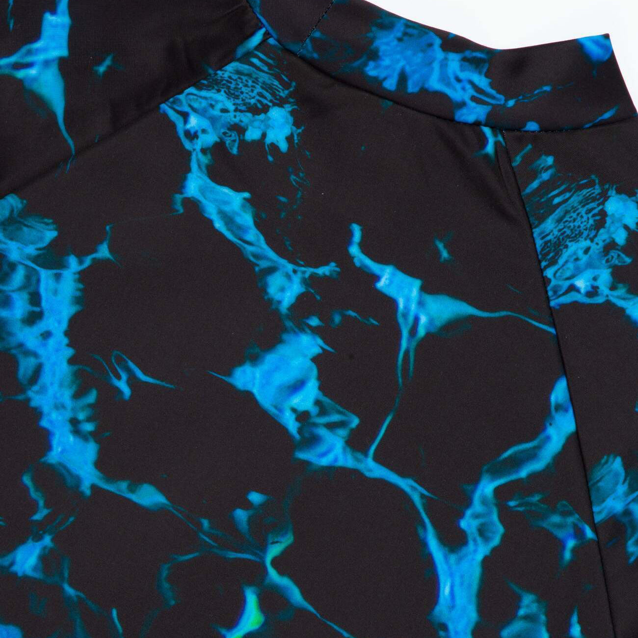 Black-Blue - Side - Hype Boys Marble Effect Rash Guard