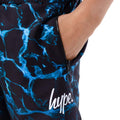 Black-Blue - Pack Shot - Hype Boys Luxe Marble Shorts