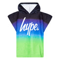 Black-Blue-Green - Front - Hype Boys Fade Hooded Towel