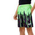 Lime-Black - Front - Hype Boys Drips Swim Shorts