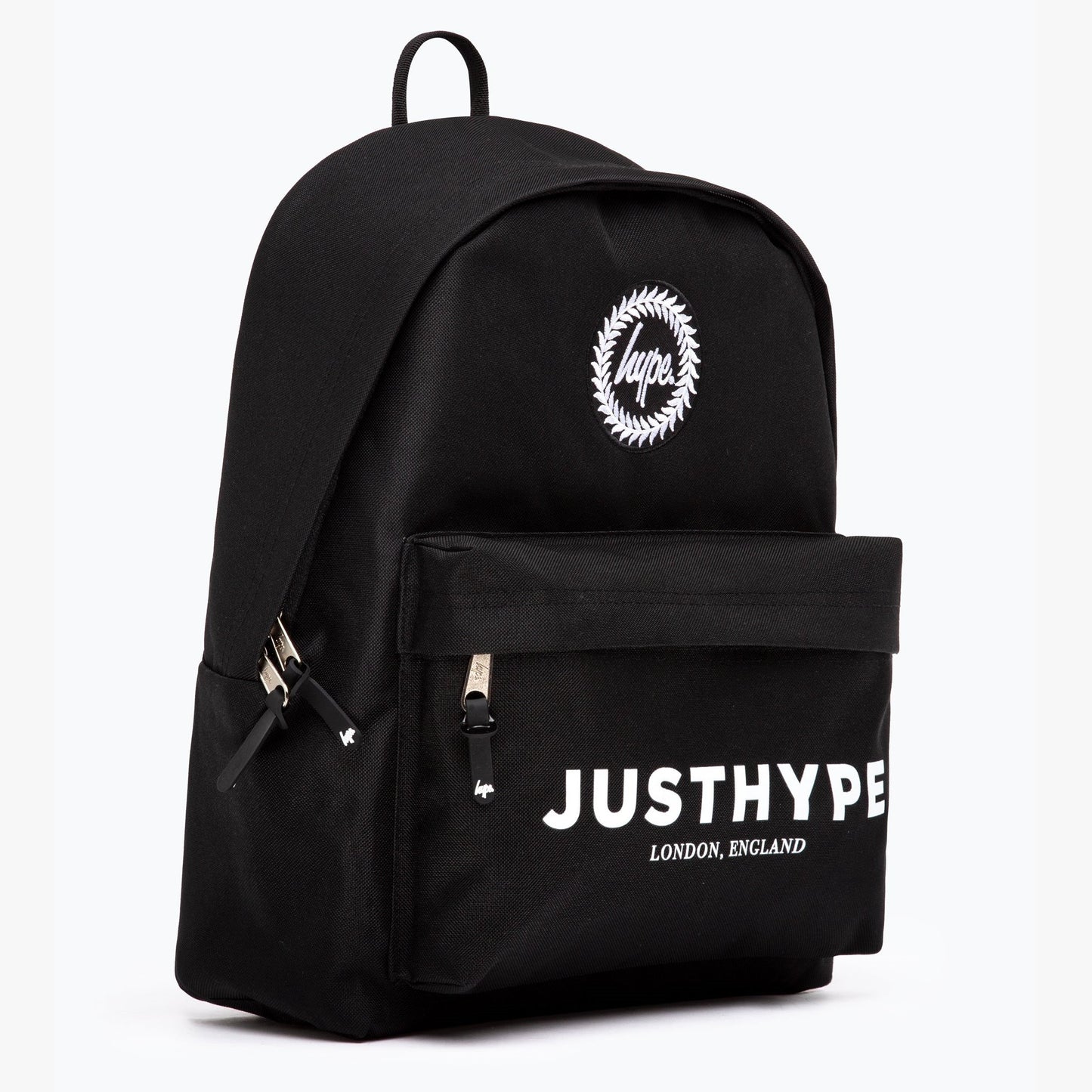 Black-White - Side - Hype Logo Backpack