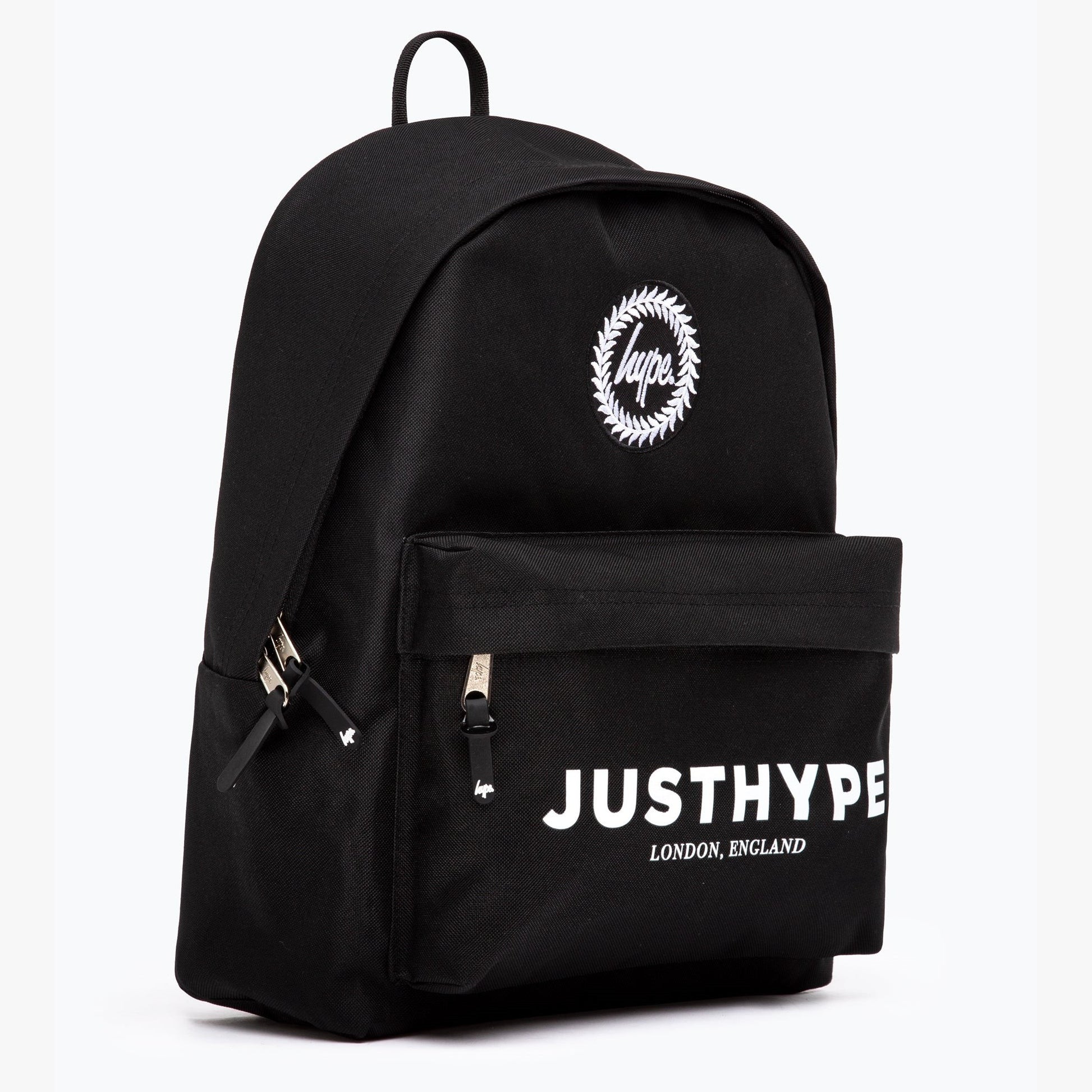 Black-White - Side - Hype Logo Backpack