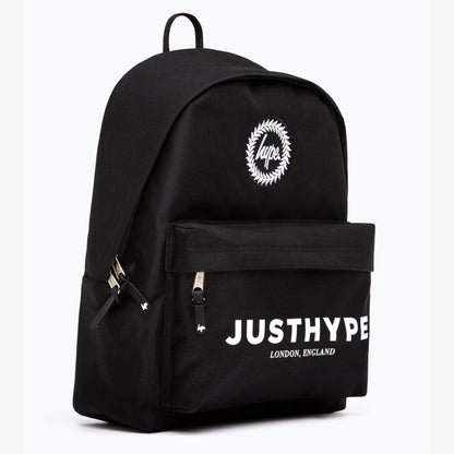 Black-White - Side - Hype Logo Backpack