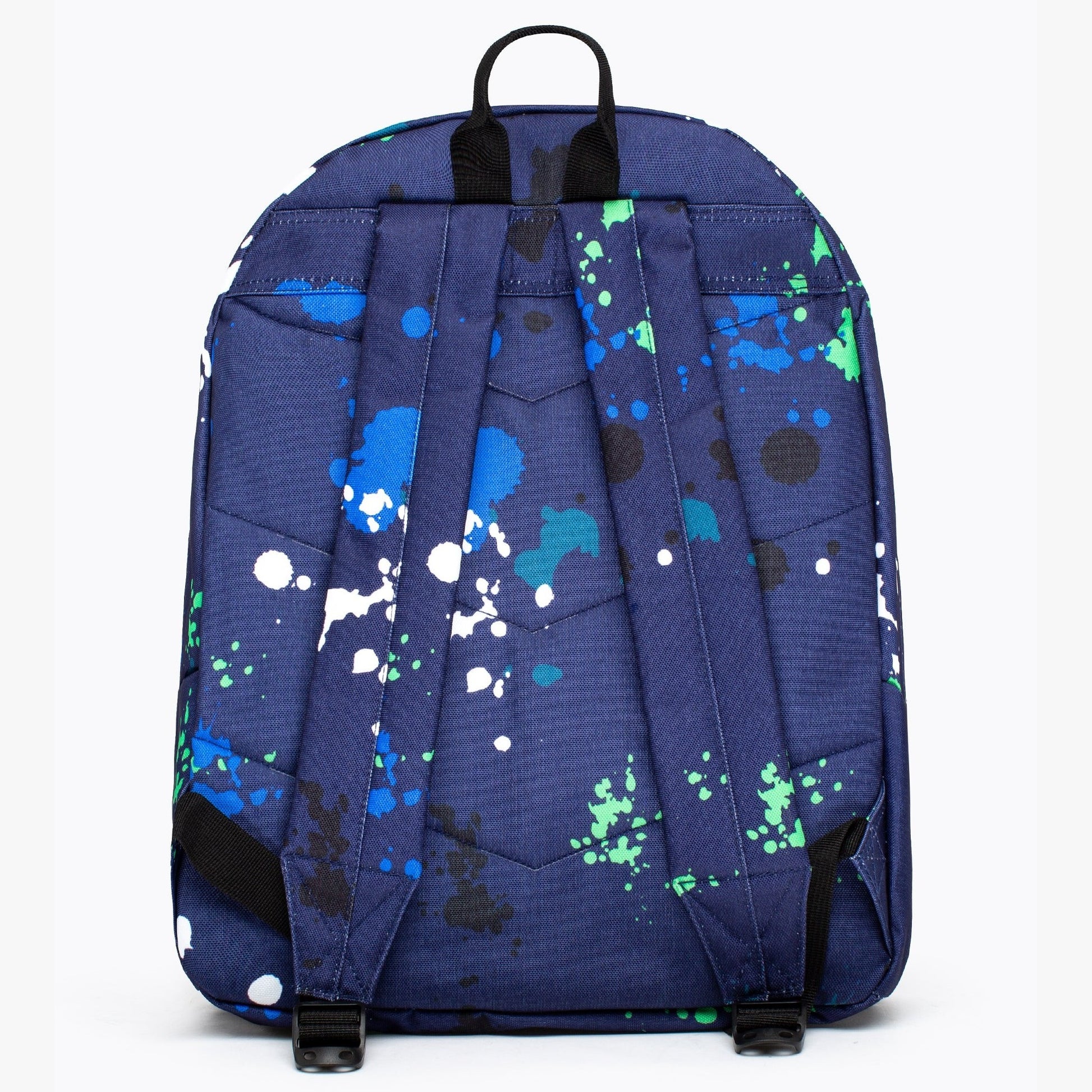 Blue-Green-White - Back - Hype Paint Splatter Backpack