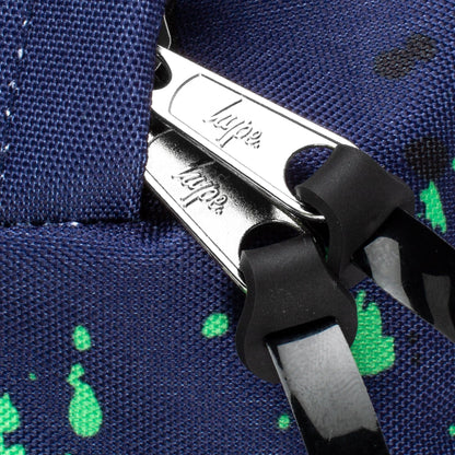 Blue-Green-White - Pack Shot - Hype Paint Splatter Backpack