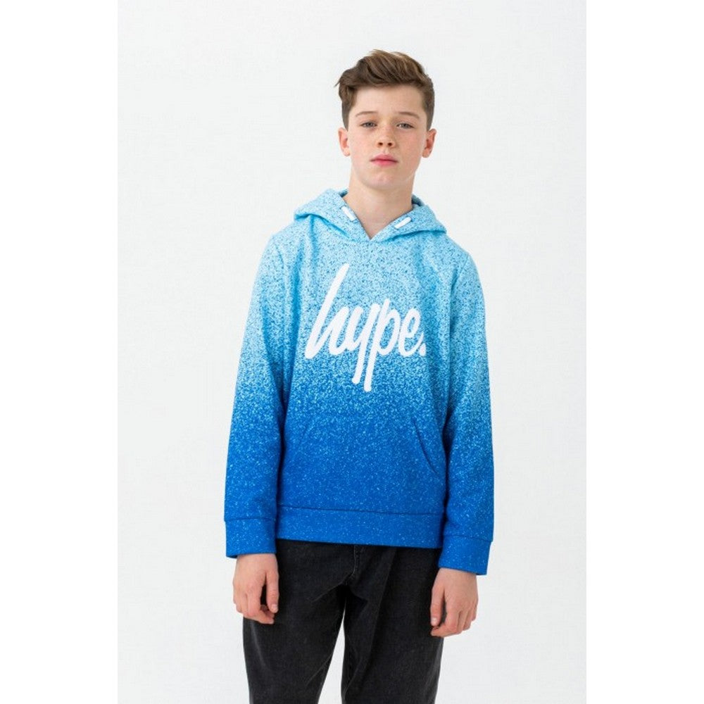 Blue - Front - Hype Boys Speckle Fade Hoodie