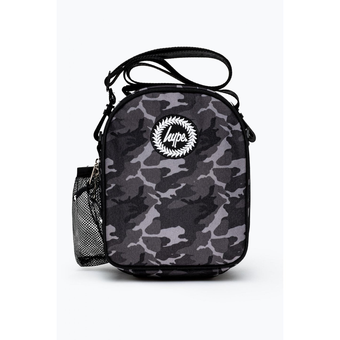 Black-Grey - Front - Hype Mono Camo Lunch Box