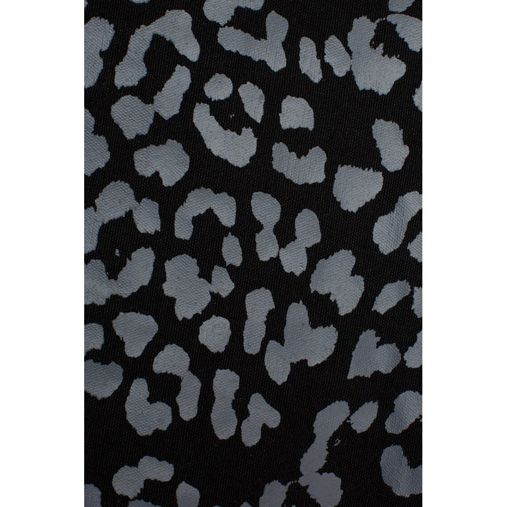 Black-Grey - Lifestyle - Hype Leopard Print Maxi Tote Bag