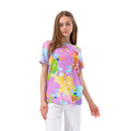 Pink-Multicoloured - Front - Hype Girls Pastel Camo Care Bears T-Shirt