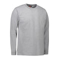 Grey melange - Side - ID Mens Pro Wear Regular Fitting Long Sleeve T-Shirt