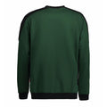 Bottle green - Back - ID Mens Pro Wear Contrast Regular Fitting Sweatshirt