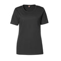 Black - Front - ID Womens-Ladies Pro Wear Short Sleeve Regular Fitting Round Neck T-Shirt