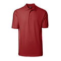 Red - Front - ID Unisex Yes Short Sleeve Regular Fitting Plain Cotton Polo Shirt