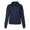Navy - Front - ID Womens-Ladies Regular Fitting Full Zip Sweatshirt