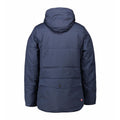 Navy - Side - ID Mens Padded Smart Winter Parka Jacket