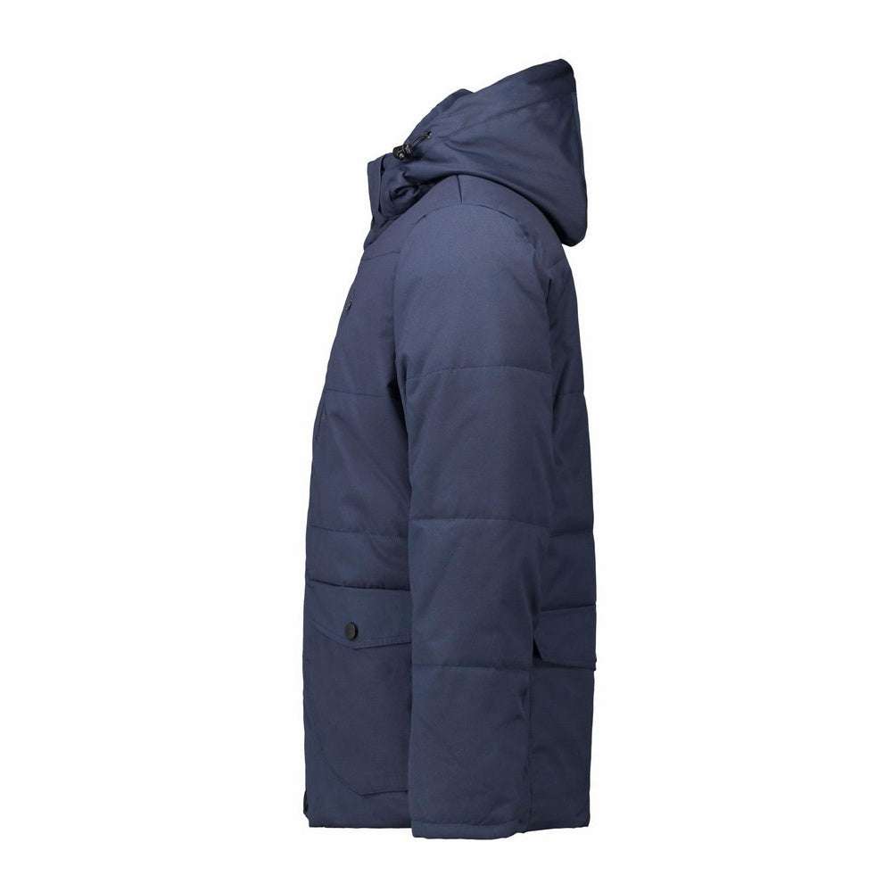 Navy - Lifestyle - ID Mens Padded Smart Winter Parka Jacket