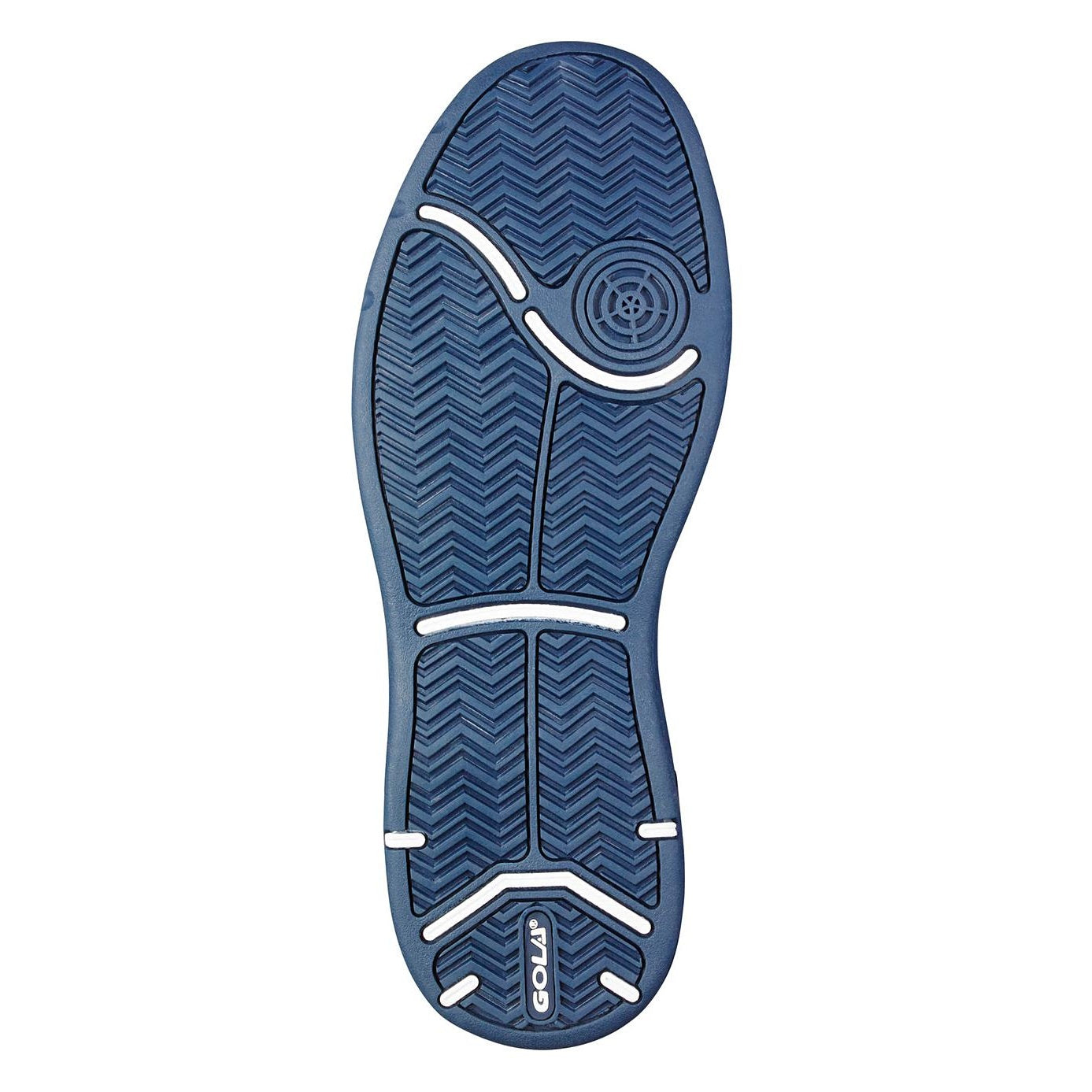 White-Navy - Back - Gola Mens Belmont WF Wide Fit Trainers