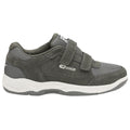 Charcoal - Front - Gola Mens Belmont Suede Wide Fit Trainers
