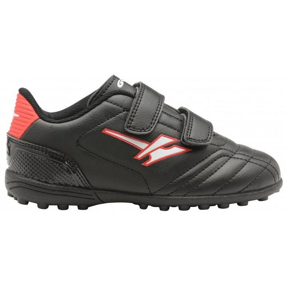 Black-Red - Back - Gola Sport Childrens Boys Magnaz VX Twin Bar Football Training Boots