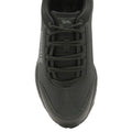 Black-Grey - Side - Lonsdale Womens-Ladies Hixon Trainer