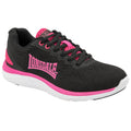 Black-Fuchsia - Front - Lonsdale Womens-Ladies Lisala 2 Trainers