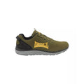 Khaki-Sun Yellow-Black - Side - Lonsdale Mens Silwick Trainers