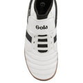 White-Black - Lifestyle - Gola Childrens-Kids Ceptor TX Indoor Football Trainers