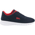 Navy-Red - Pack Shot - Lonsdale Mens Bedford Trainers